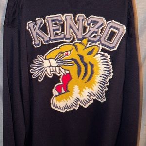 KENZO SEASONAL GRAPHIC JUMPER MIDNIGHT BLUE